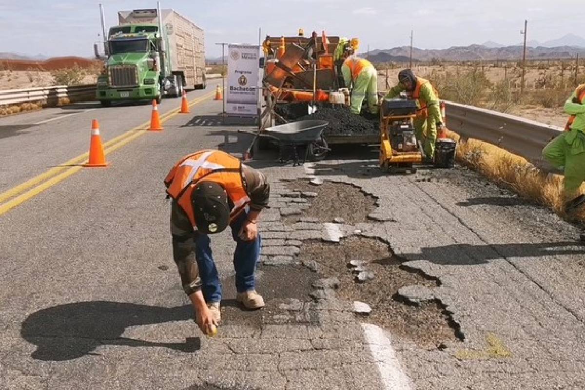 Programa Bachetón presenta un avance del 85% en la atención a la Red Carretera Federal