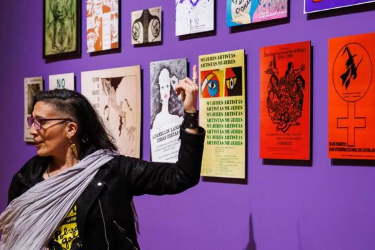 En el Museo Ex Teresa Arte Actual se exhibe ¡AHORA QUE SÍ NOS VEN!, una muestra de la lucha feminista en México y Chile. | Foto: Secretaría de Cultura.