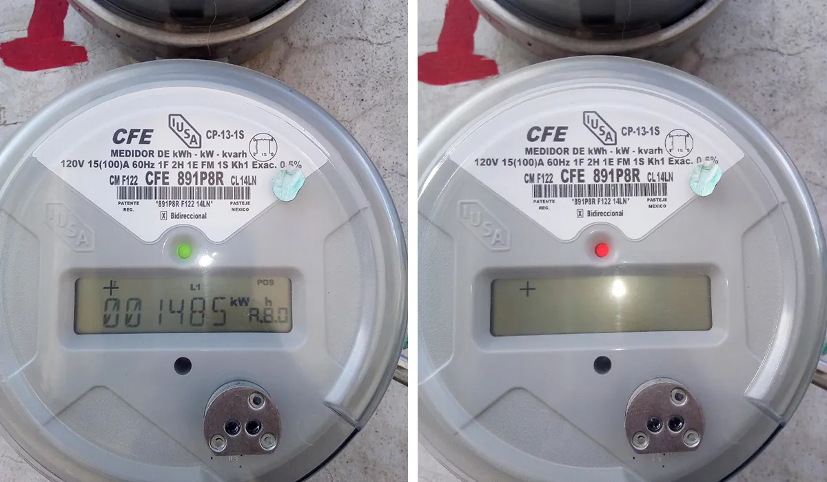 Verde, naranja y rojo: el significado de los colores en el medidor de luz de la CFE