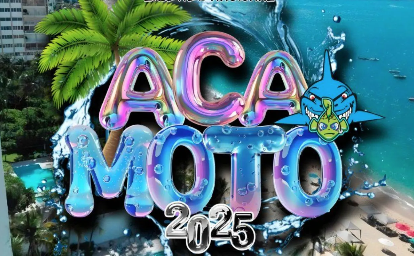 Motociclistas toman las calles del puerto durante el Acamoto 2025, evento que dejó un saldo de caos, accidentes y severas críticas ciudadanas.