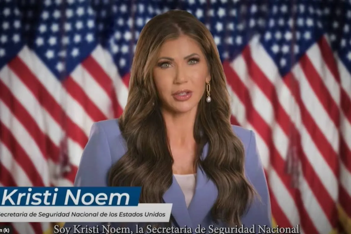 Kristi Noem lanza nuevo spot contra migración en México, ahora en español