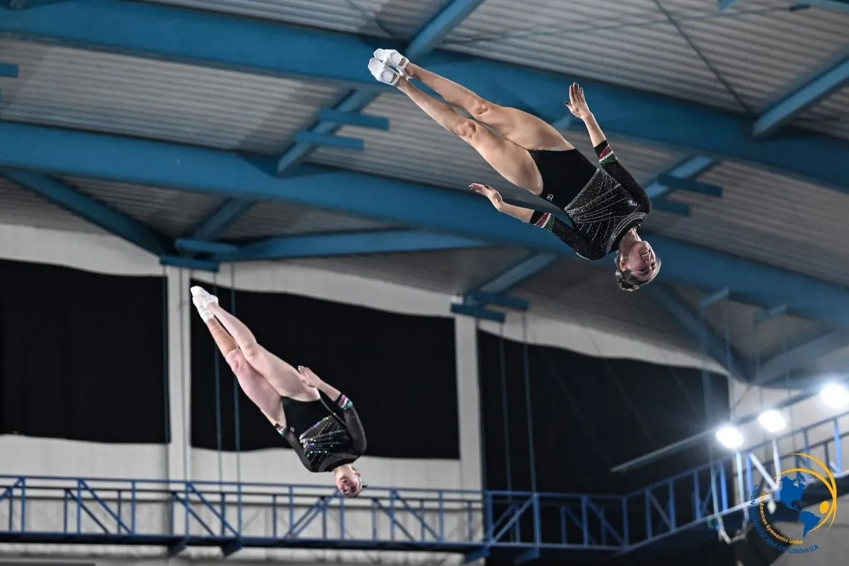 La selección mexicana de gimnasia de trampolín tuvo un buen cierre en el Campeonato Panamericano de la disciplina. | Foto: Conade.