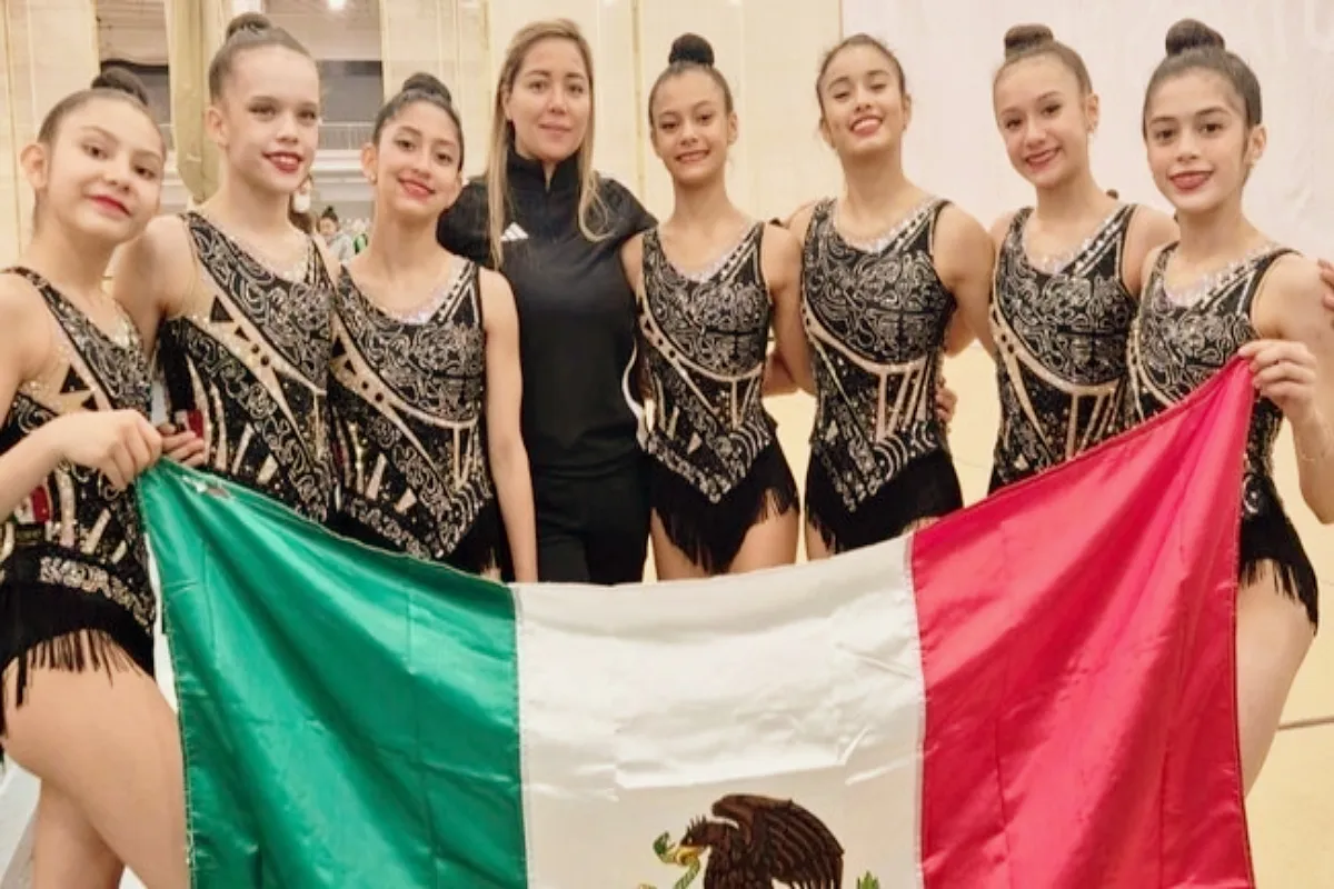 La gimnasia rítmica mexicana ya se encuentra en Paraguay para competir en el Campeonato Panamericano de la especialidad. | Foto: Conade.