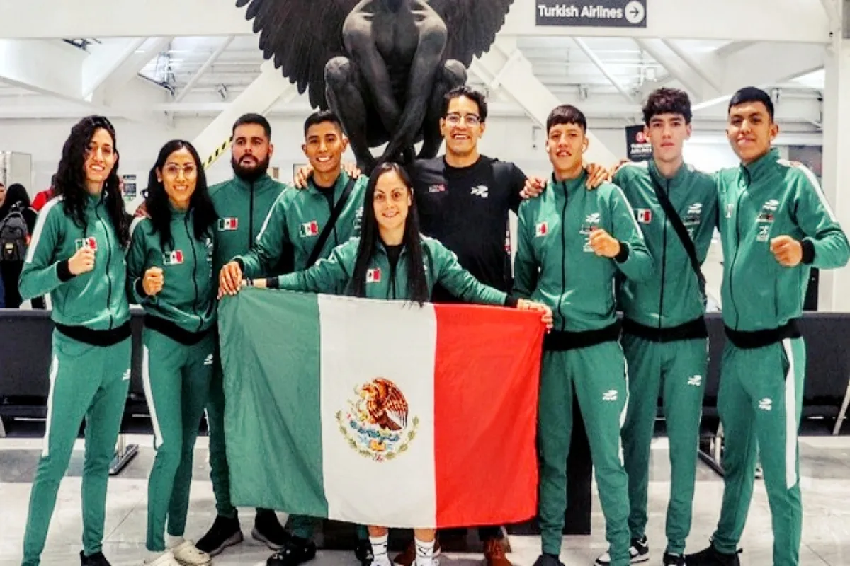 La selección mexicana de muay thai viajó a Turquía para el Campeonato Mundial de la categoría. | Foto: Conade.