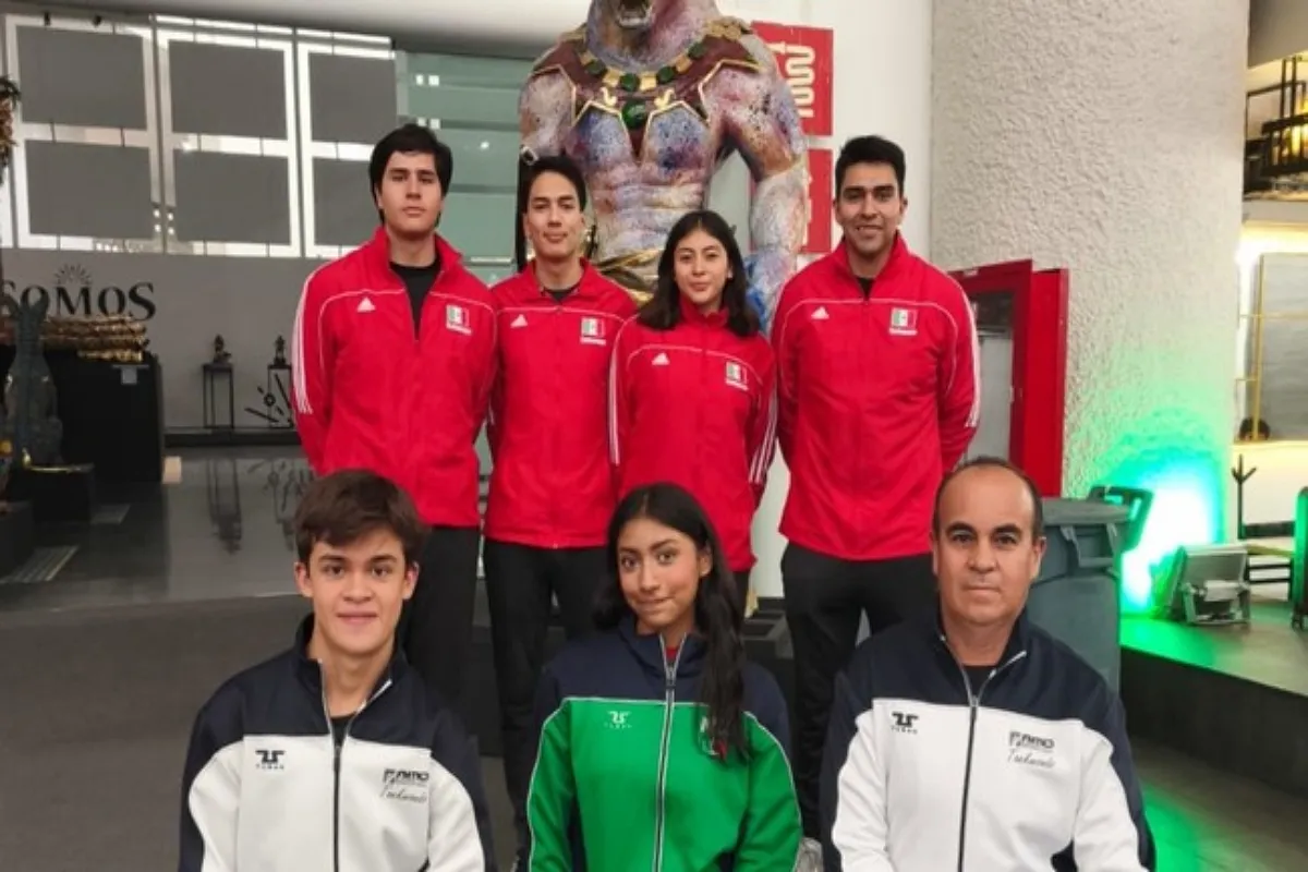 Taekwondoínes mexicanos viajan a Brasil para participar en el Open Río 2025. | Foto: Conade.