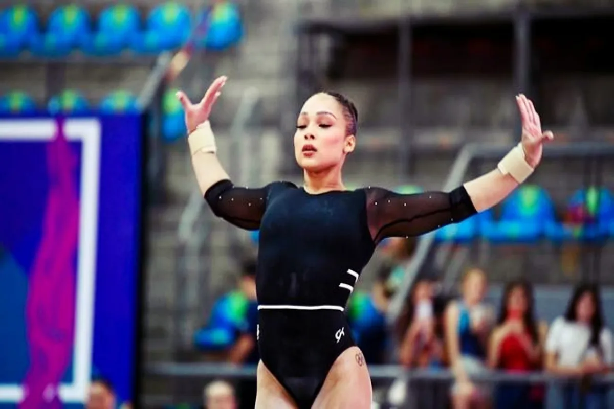 Natalia Escalera se coronó en el All Around del Campeonato Nacional de Gimnasia. | Foto: Conade.