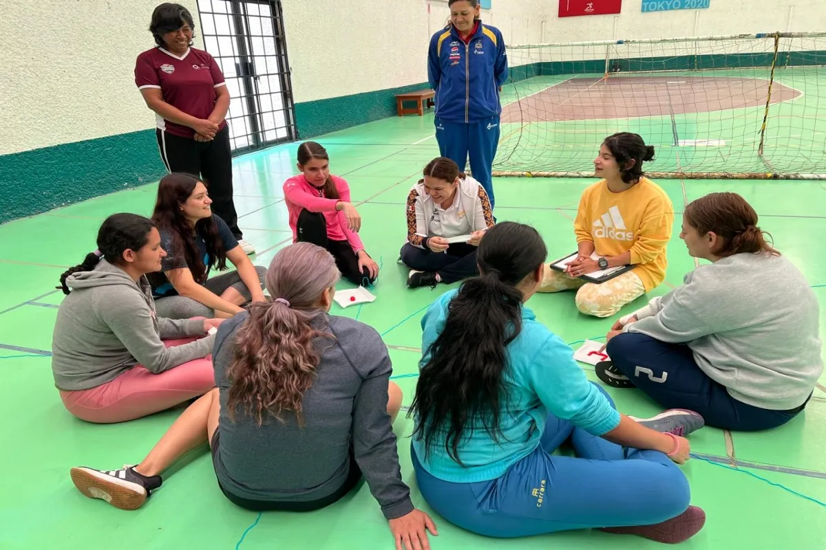 La selección de golbol se prepara con miras a sus compromisos de este año y los que vienen. | Foto: Conade.