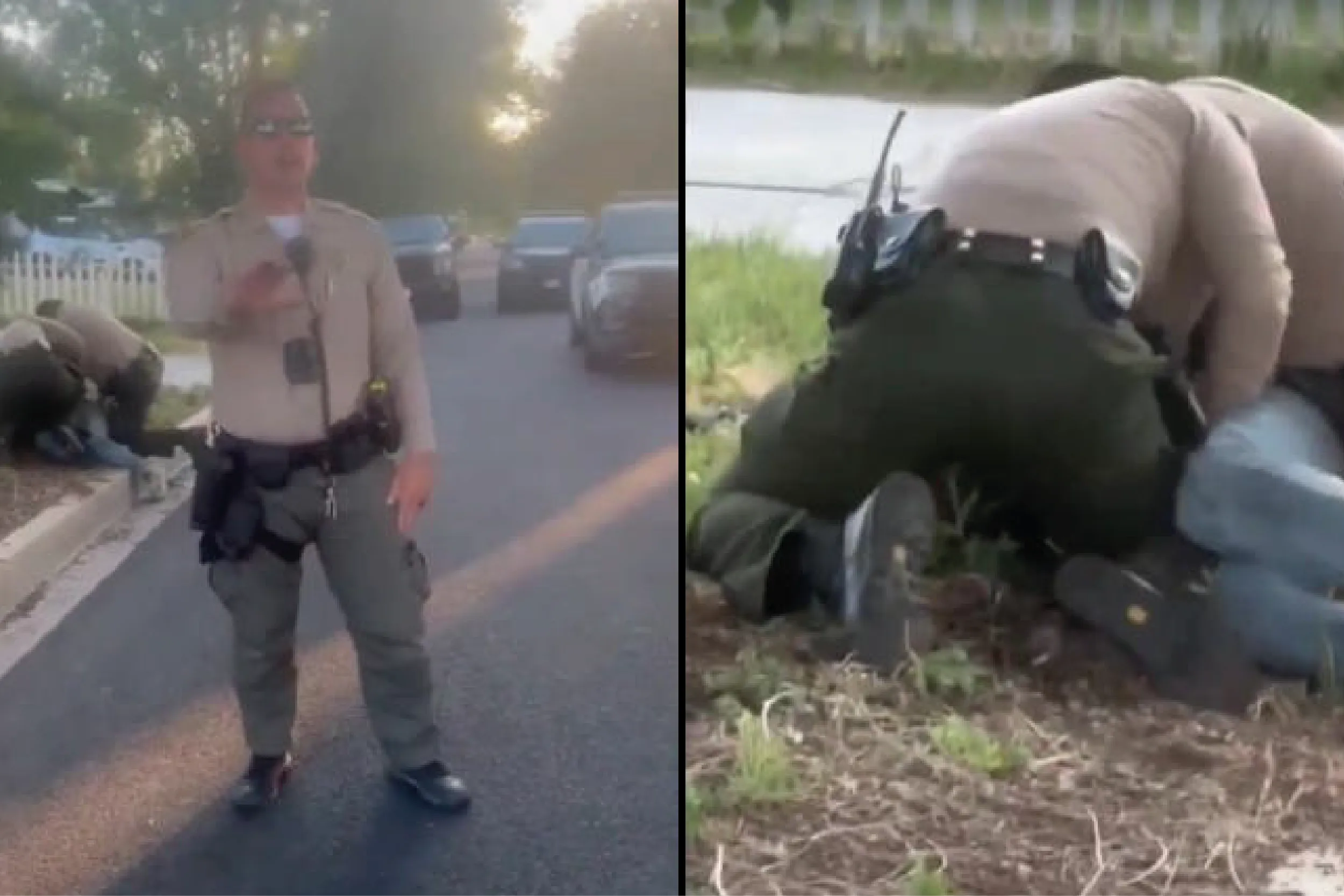 Agentes federales someten violentamente a un trabajador migrante en California; el hecho ha causado indignación en redes y medios.