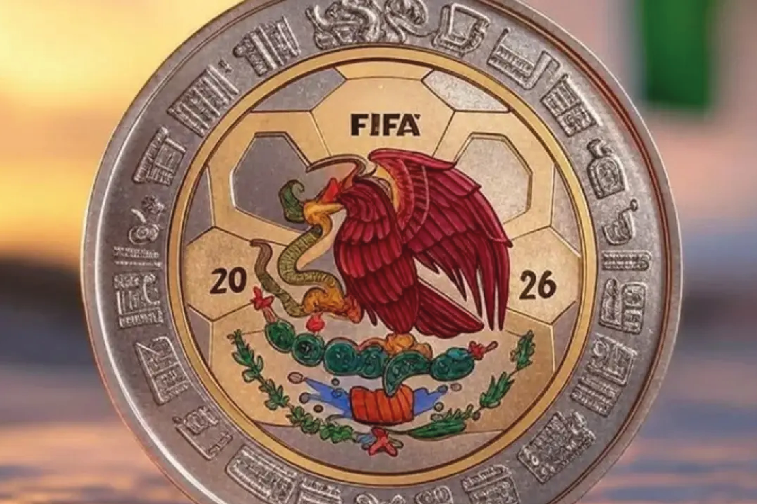 México lanza monedas conmemorativas espectaculares para el Mundial 2026
