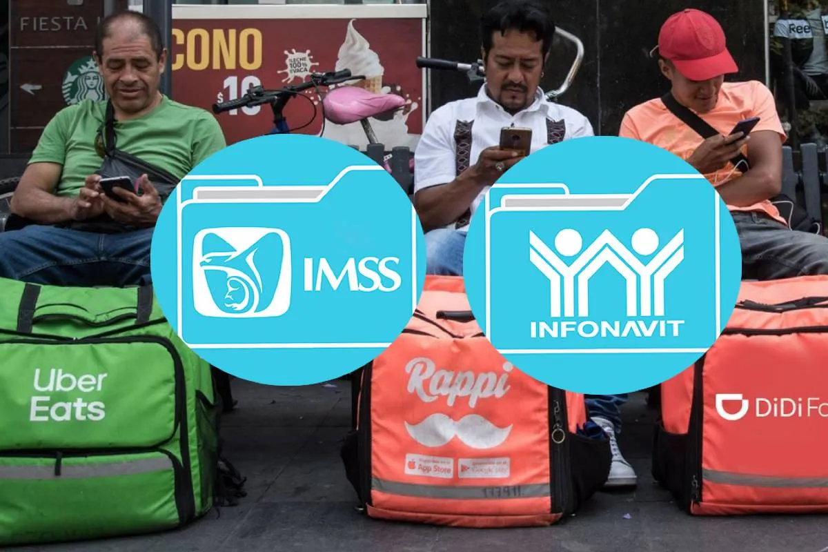Repartidores de Uber, DiDi y Rappi tendrán IMSS, Infonavit y aguinaldo a partir de junio 2025