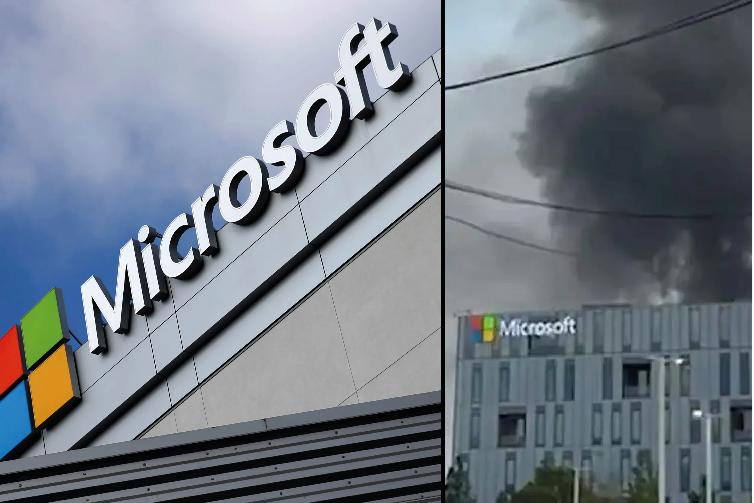 Daños en la sede de Microsoft en Beer Sheva tras el ataque con misiles iraníes.