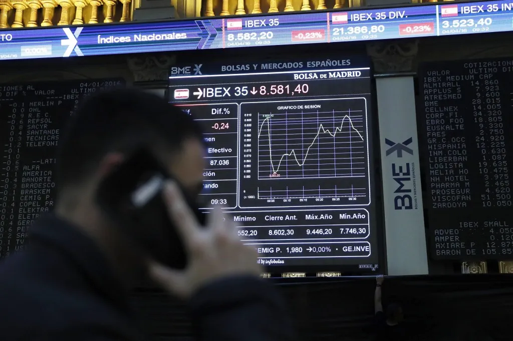Bolsa de mercado europeo.
