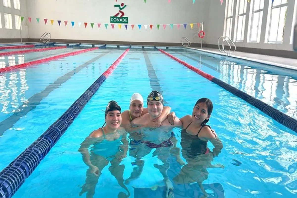 Para nadadores mexicanos se preparan en las instalaciones de la Conade. | Foto: Conade.