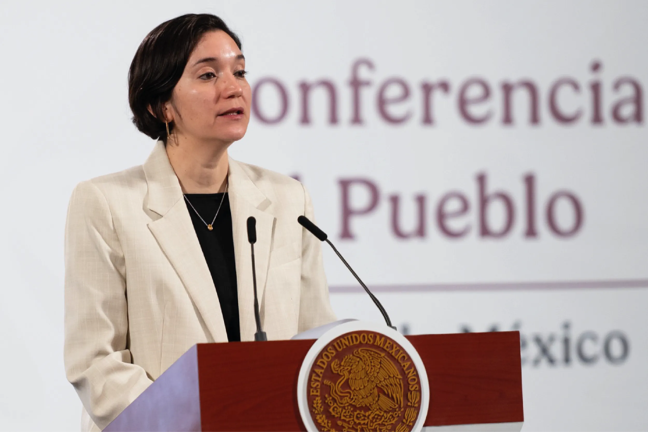 Marcela Figueroa Franco presenta los avances de la nueva Ley General del Sistema Nacional de Seguridad Pública.