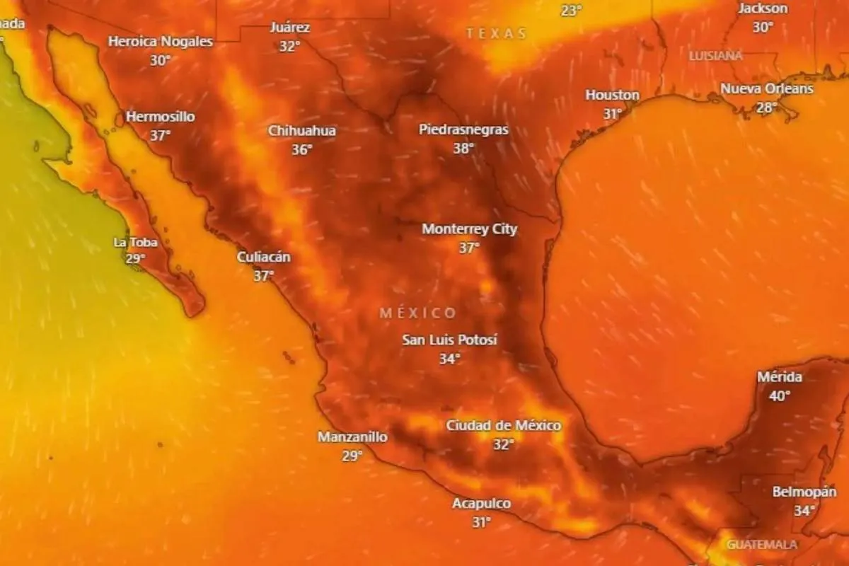 Canícula 2025: calor extremo y estados en alerta por temperaturas superiores a 40°C