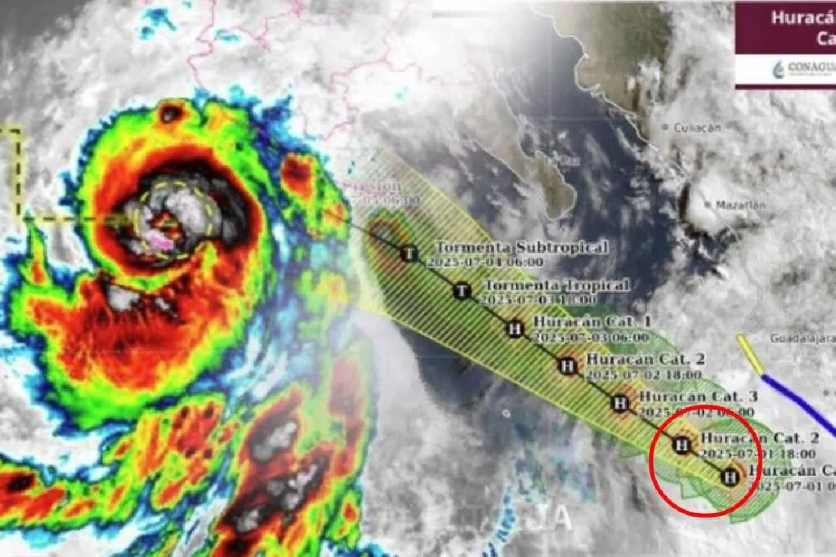 Los modelos meteorológicos señalan que Flossie podría seguir intensificándose en las próximas horas y alcanzar la categoría 3 entre la noche del martes y la madrugada del miércoles.