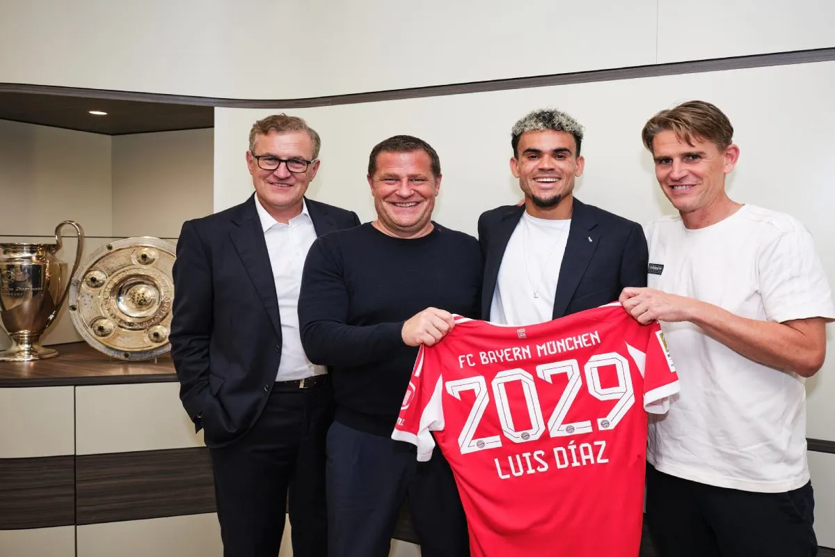 El fichaje de Díaz se cerró por 75 millones de euros. | Foto: @FCBayern