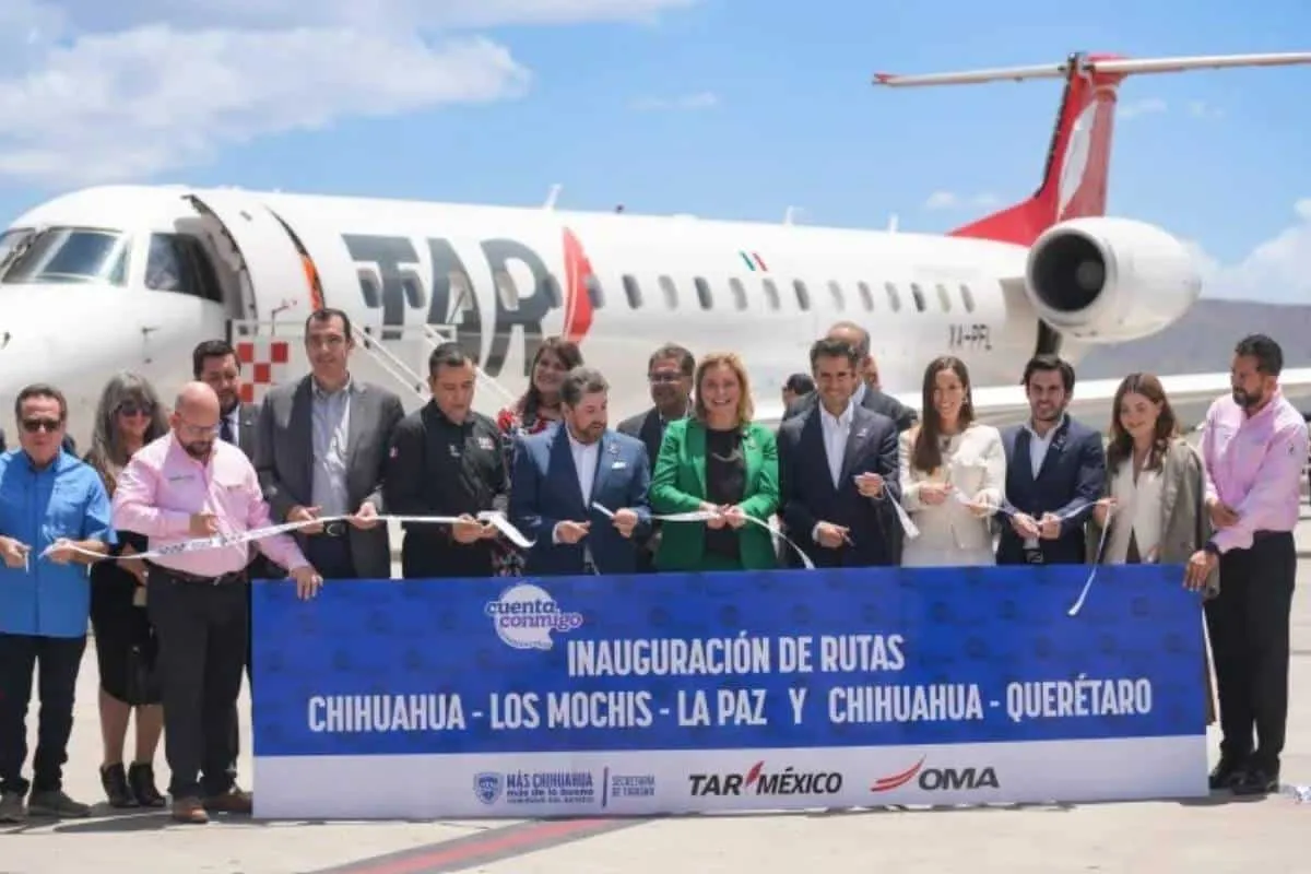 Gobernadora Maru Campos inaugura nuevas rutas aéreas desde Chihuahua