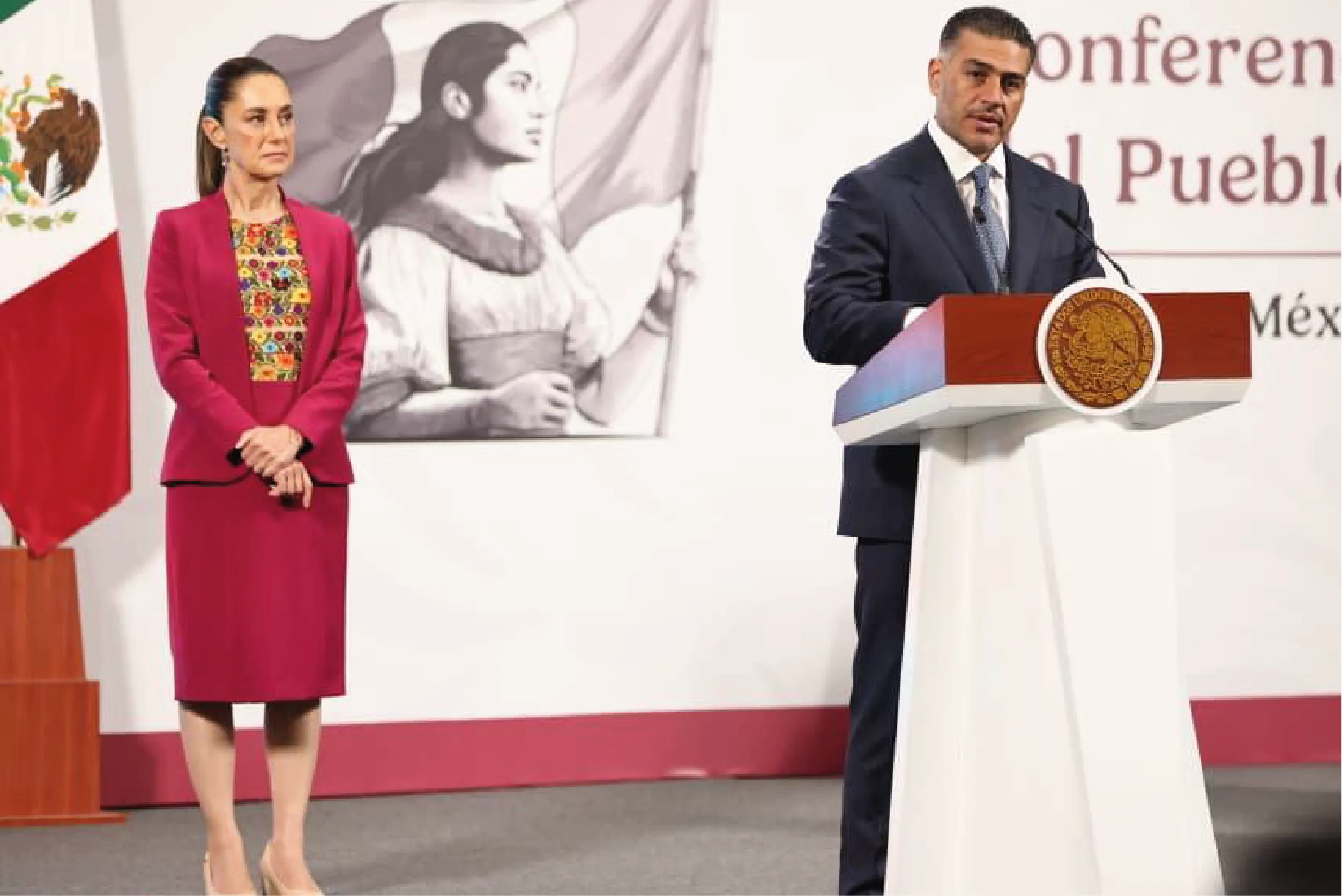 Harfuch, presentó un balance de los avances en materia de seguridad del último año.
