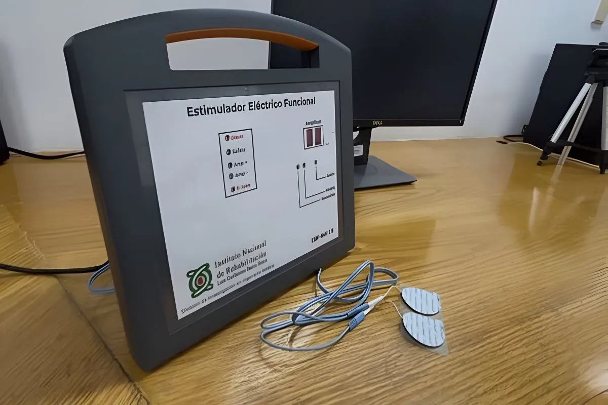 El estimulador eléctrico funcional apoya el reaprendizaje motor enfocado a tareas específicas. Foto: Secretaría de salud