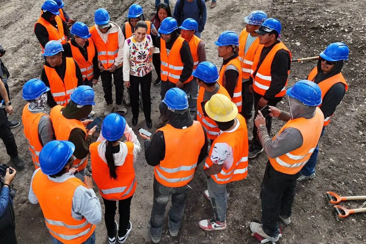 Tren de pasajeros México-Pachuca estará listo en 2027: Sheinbaum. FOTO: Presidencia.