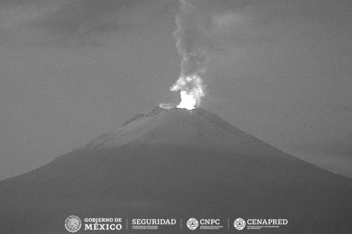 Popocatépetl registra 60 emisiones en 24 horas