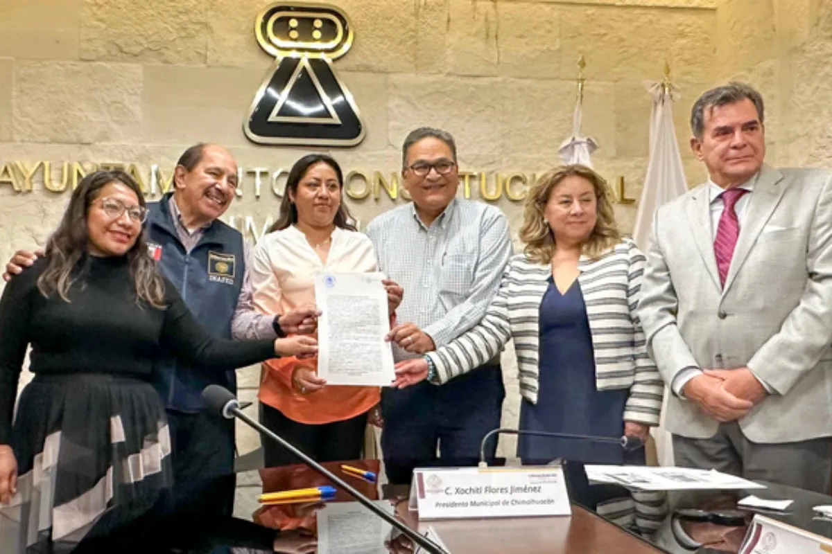 IMSS y Chimalhuacán formalizan la donación de un terreno para la construcción de un hospital. | Foto: IMSS.