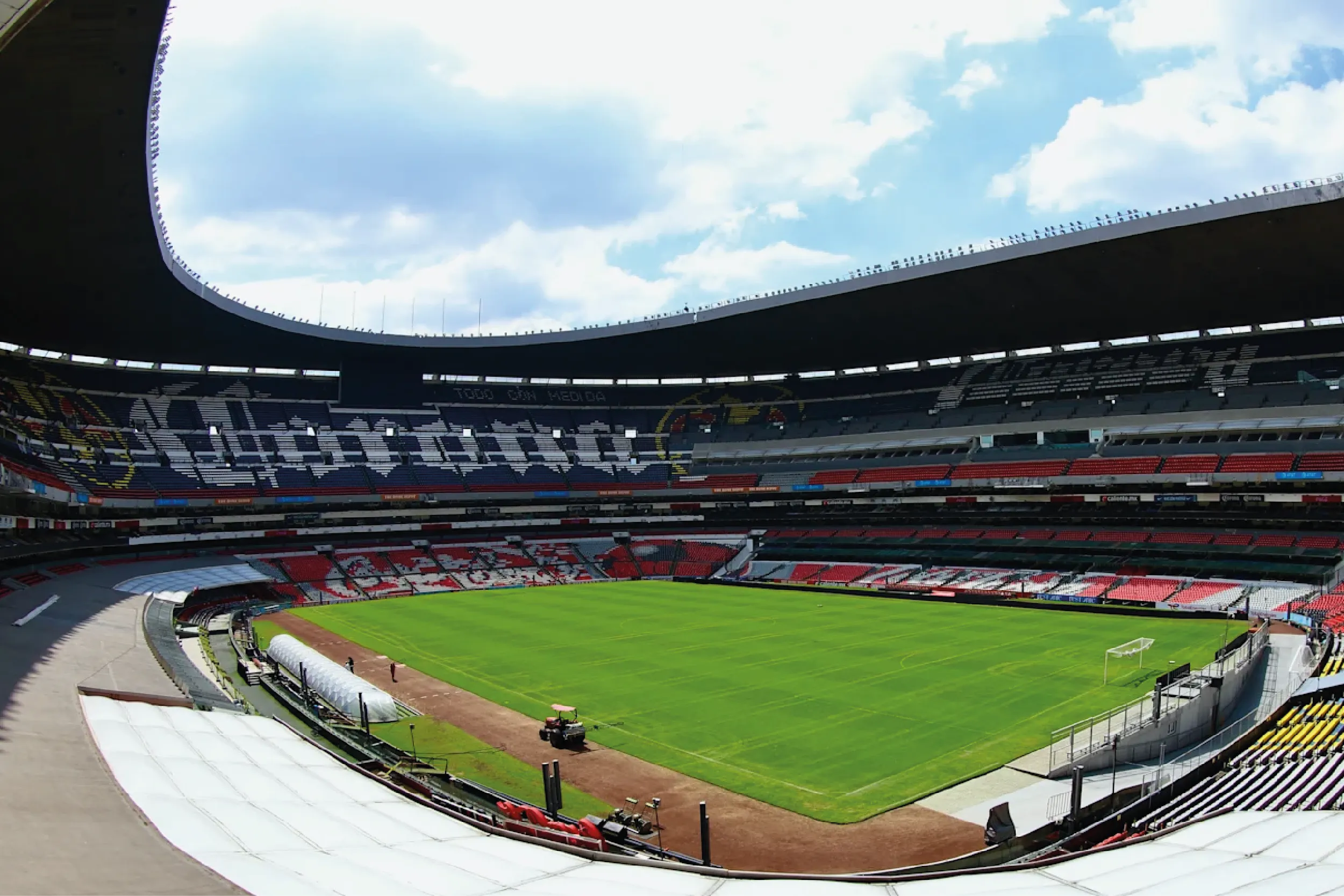 Estadio Azteca, sede del partido inaugural del Mundial 2026.
