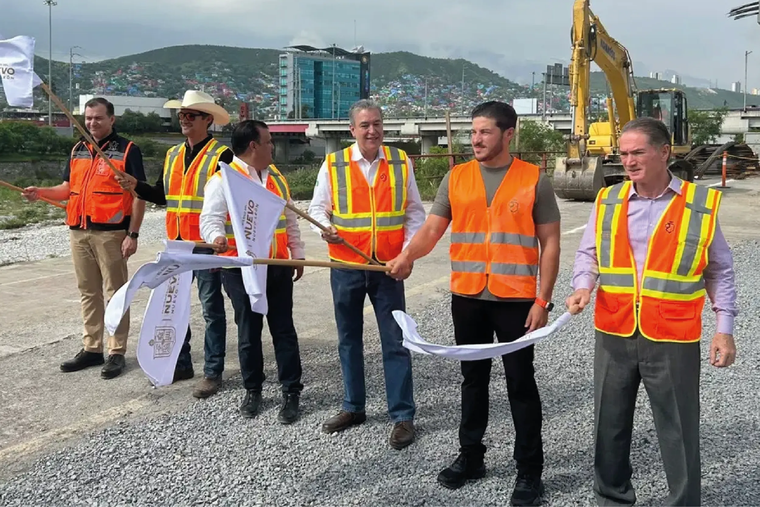 Samuel García arranca construcción del Parque Lineal en Monterrey.