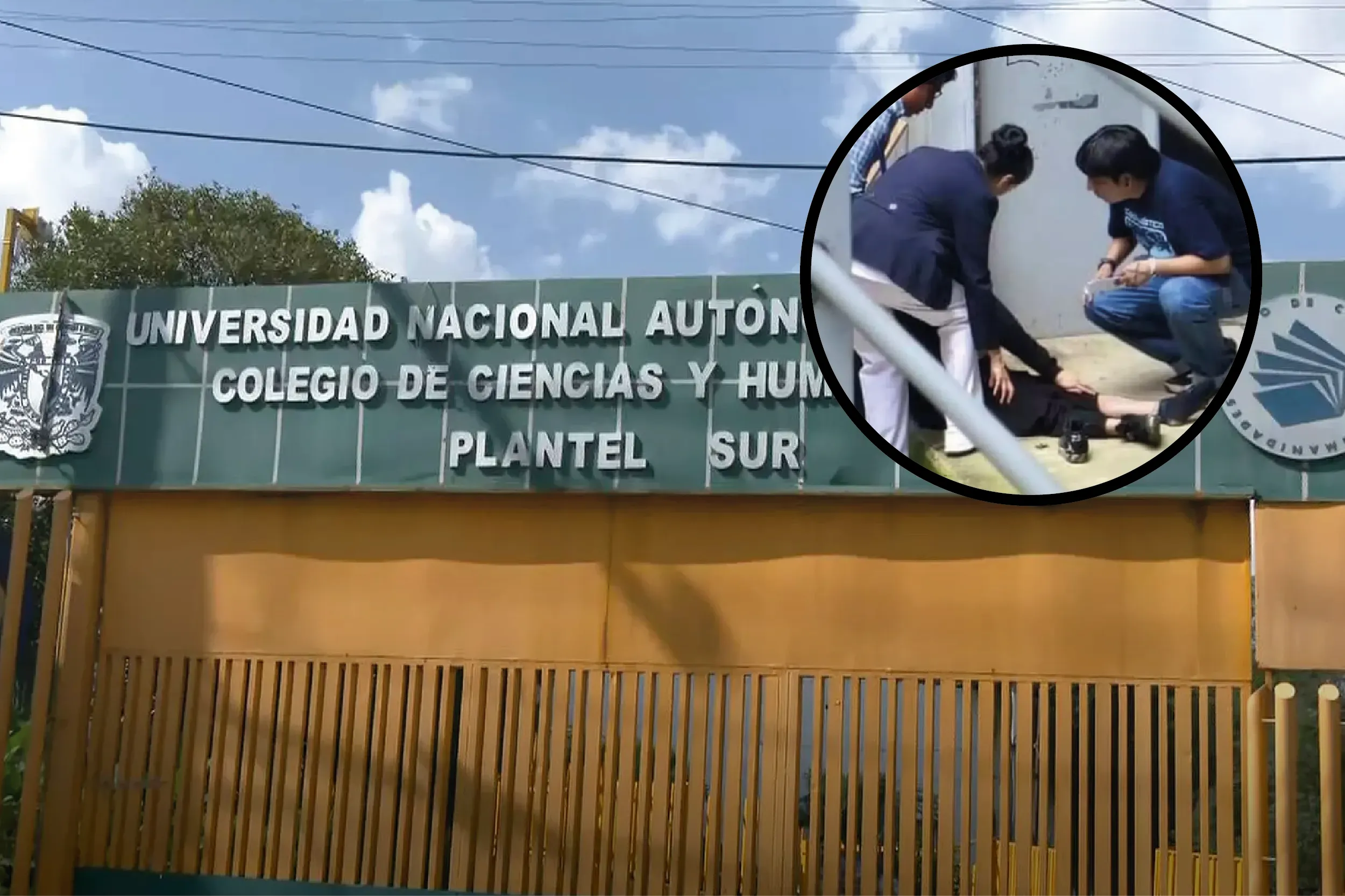 Un estudiante murió en el CCH Sur tras un ataque con arma blanca; el presunto agresor y un trabajador resultaron hospitalizados.