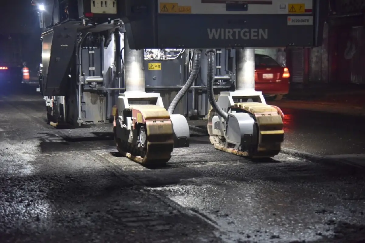 Las labores se realizan de 10:00 de la noche a 04:00 de la mañana.