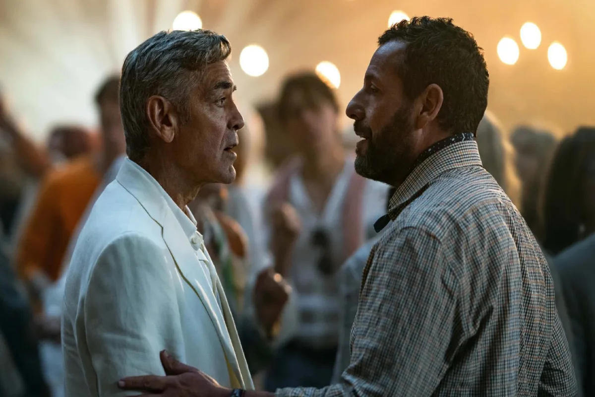 Es la primera colaboración entre Clooney y Sandler en un papel dramático. Foto: X