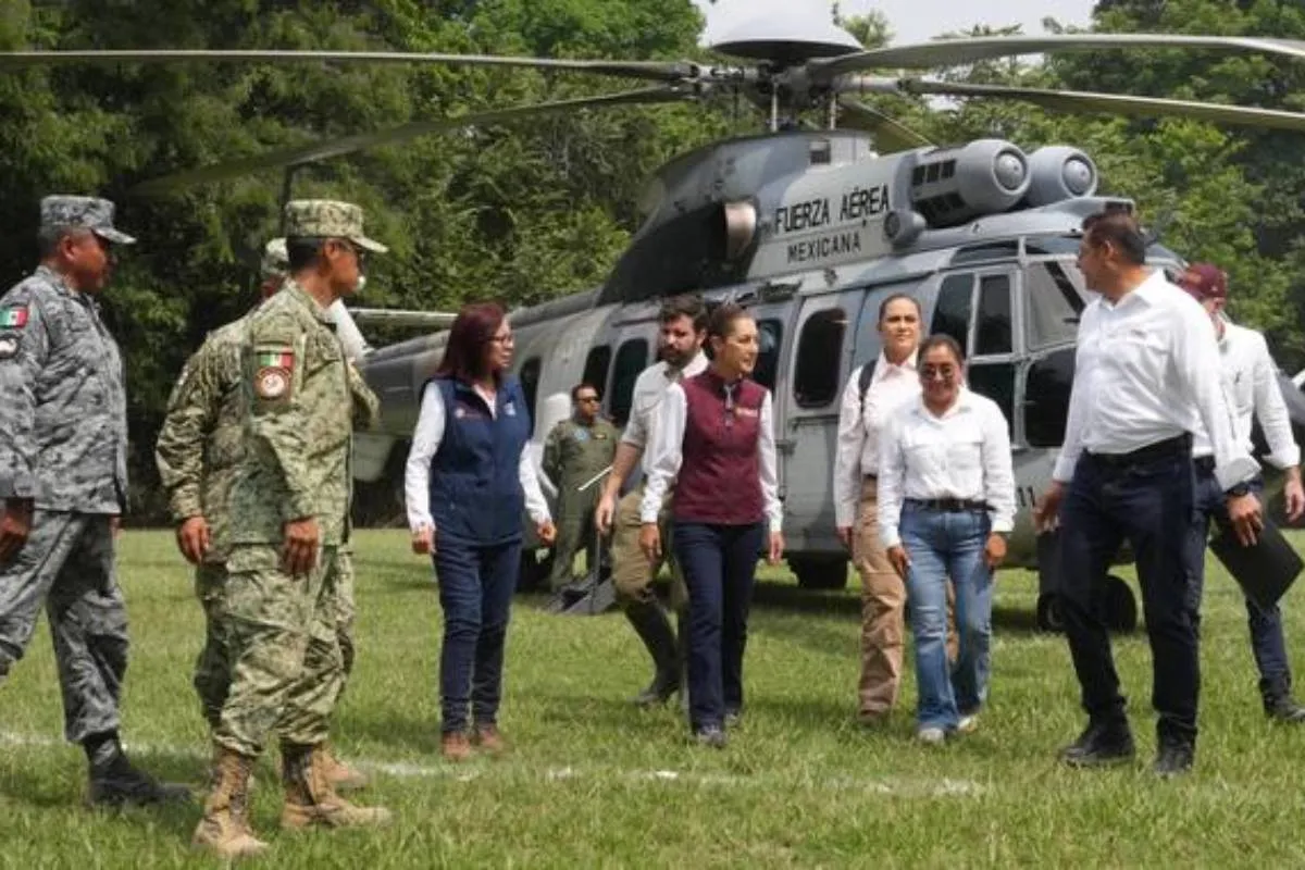 A partir de hoy empiezan a entregarse los primeros apoyos a la población afectada por las lluvias: Sheinbaum