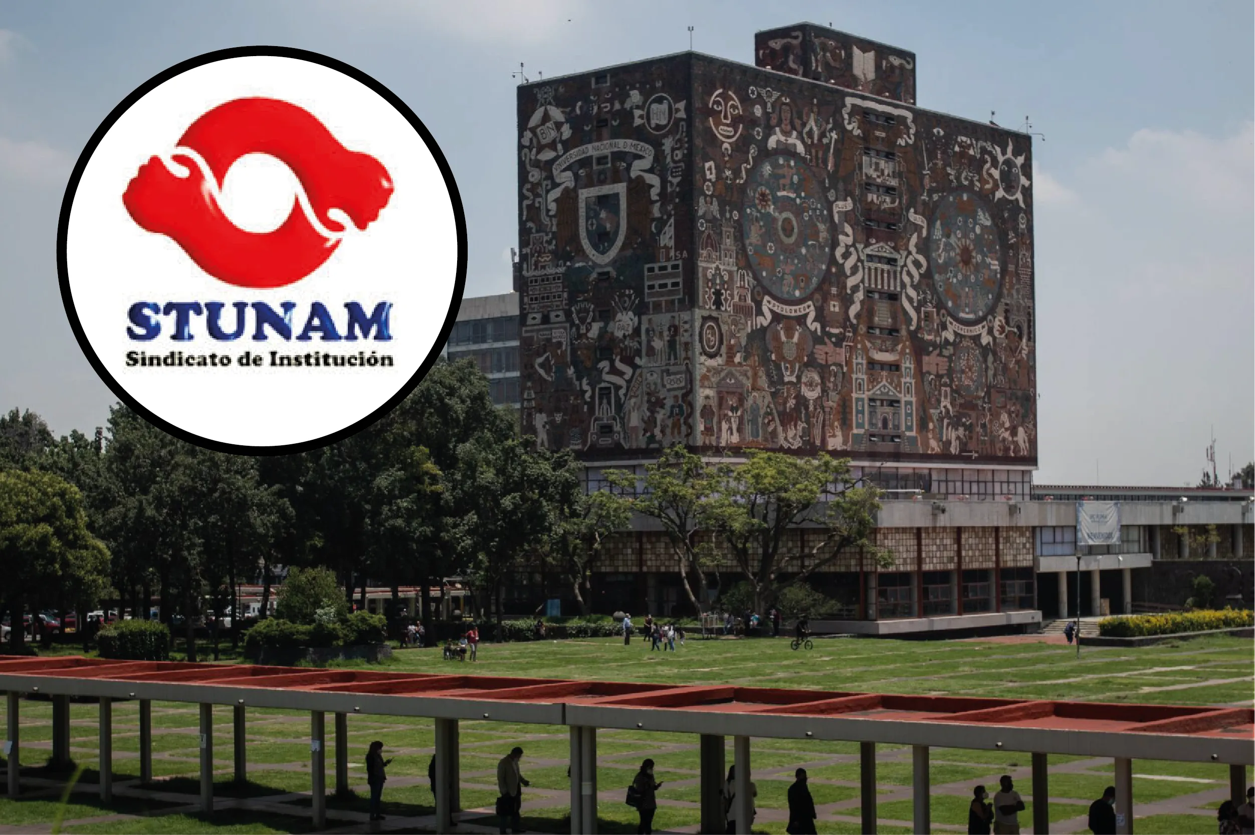 El sindicato de trabajadores de la UNAM exige un aumento salarial del 20%.