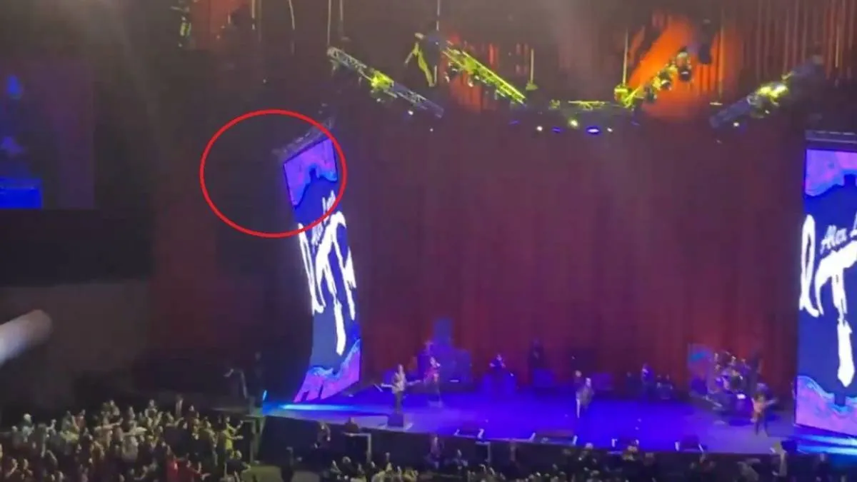 Se desploma pantalla durante concierto de El Tri