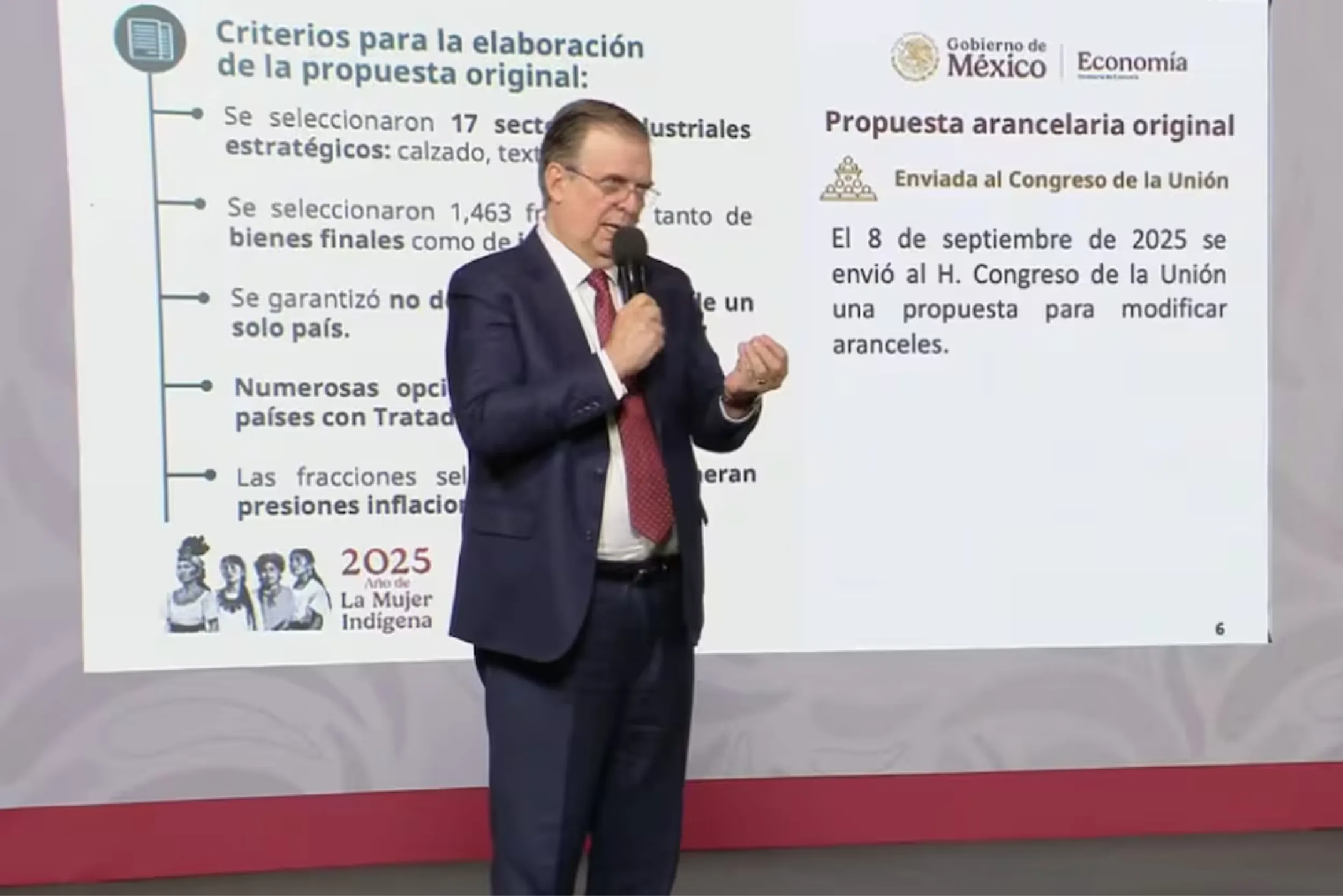 Ebrard: aranceles impulsarán producción nacional y sustitución de importaciones.