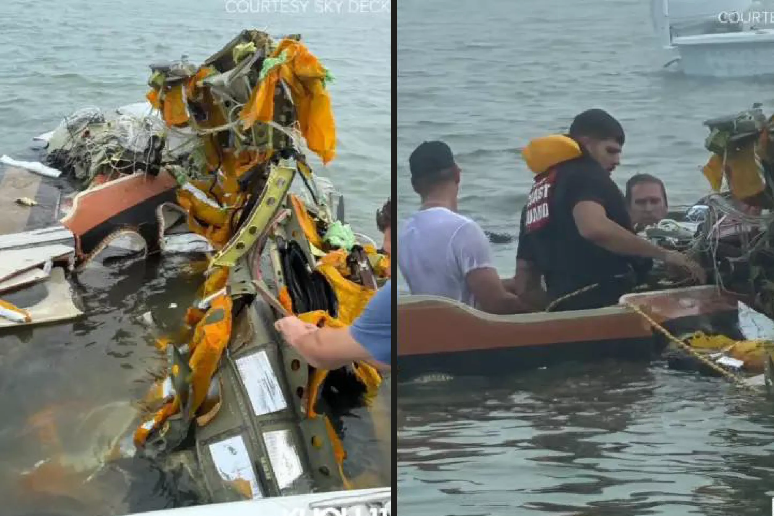 Un pescador de Texas relató el rescate de sobrevivientes.