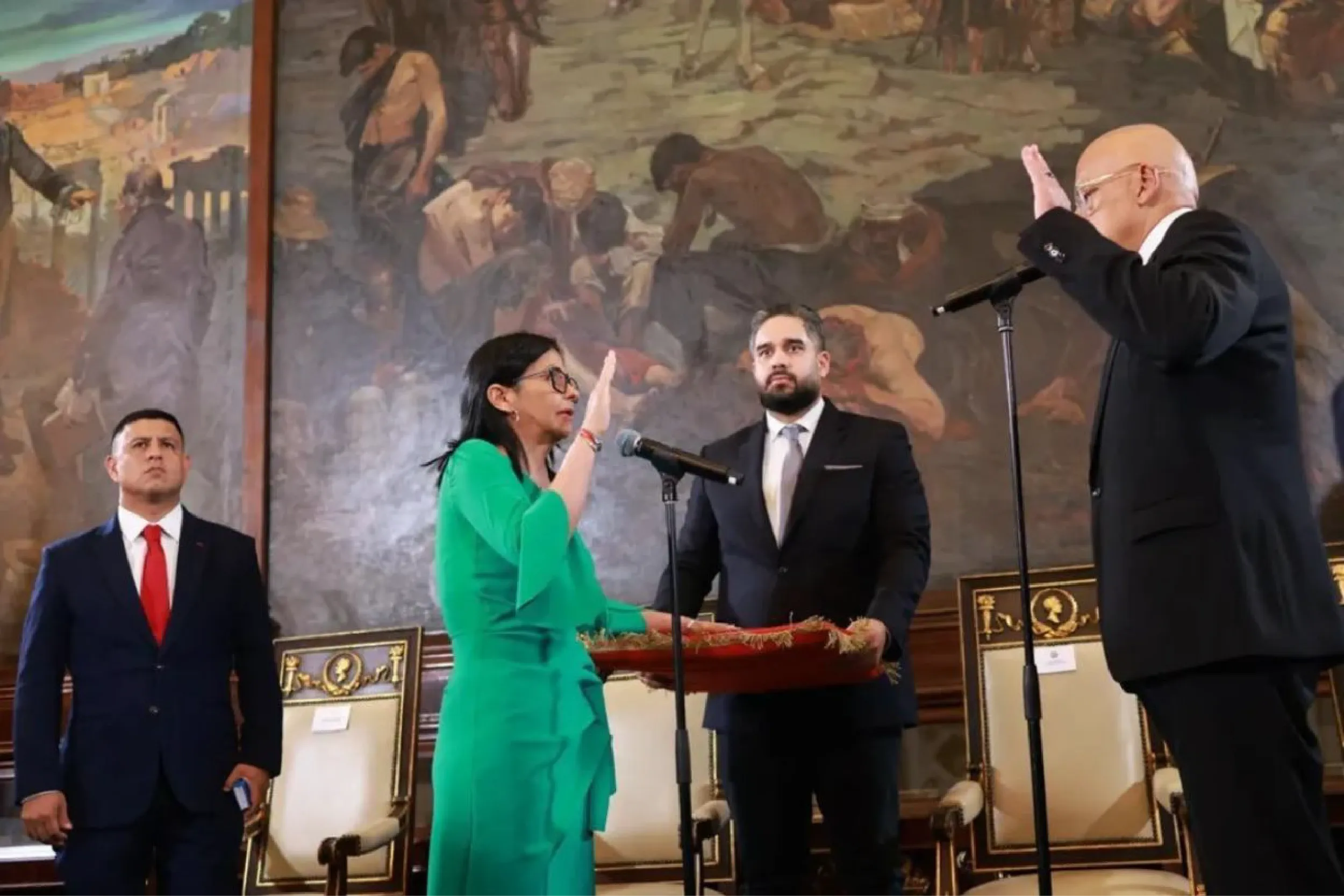 Delcy Rodríguez asumió como presidenta interina de Venezuela.
