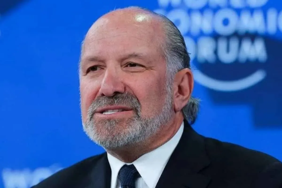 Howard Lutnick, secretario de Comercio de Estados Unidos, durante su participación en el Foro Económico Mundial de Davos, donde destacó la relación comercial con México.