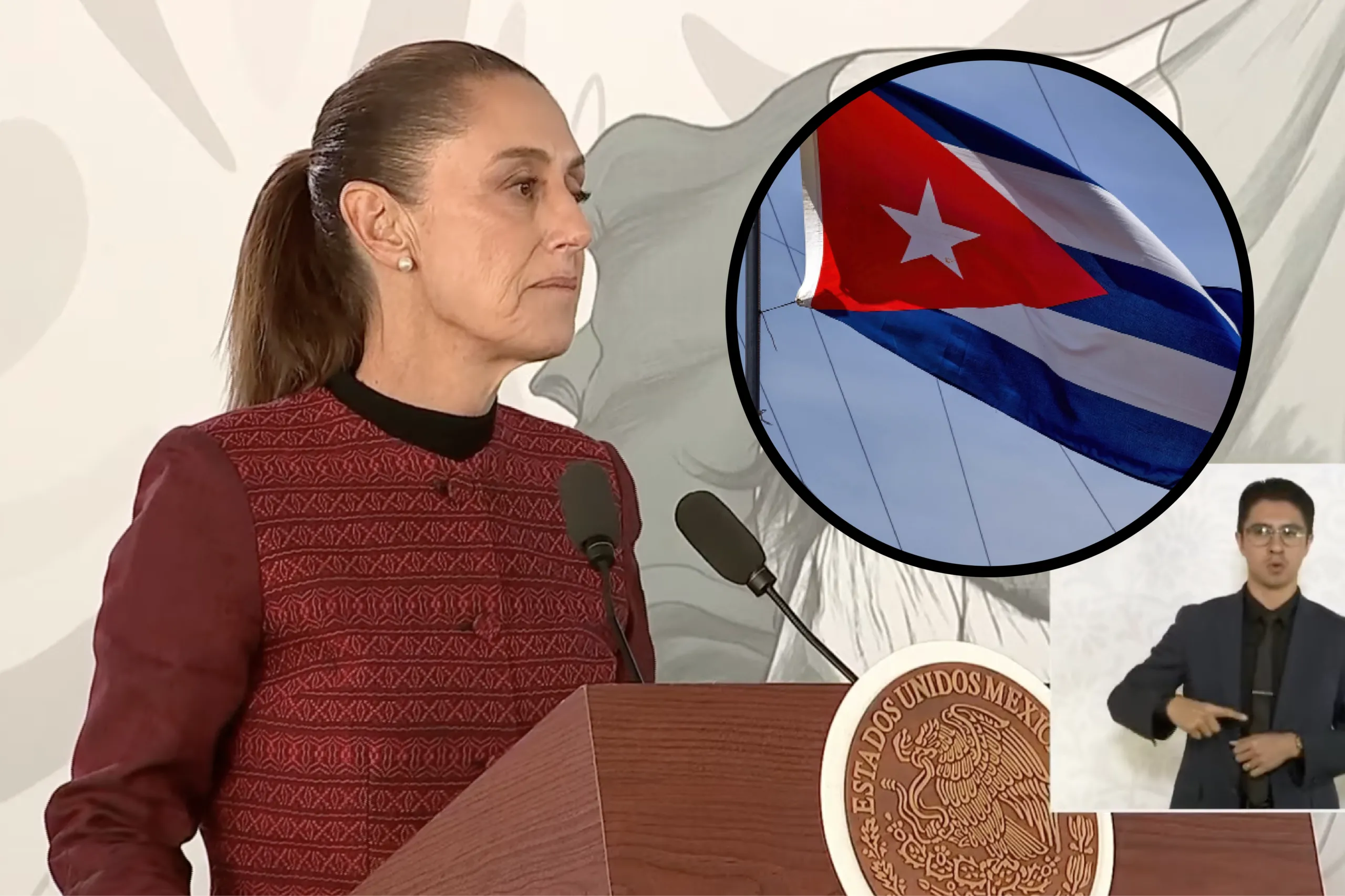 México rechaza aranceles de Estados Unidos a países que venden petróleo a Cuba.