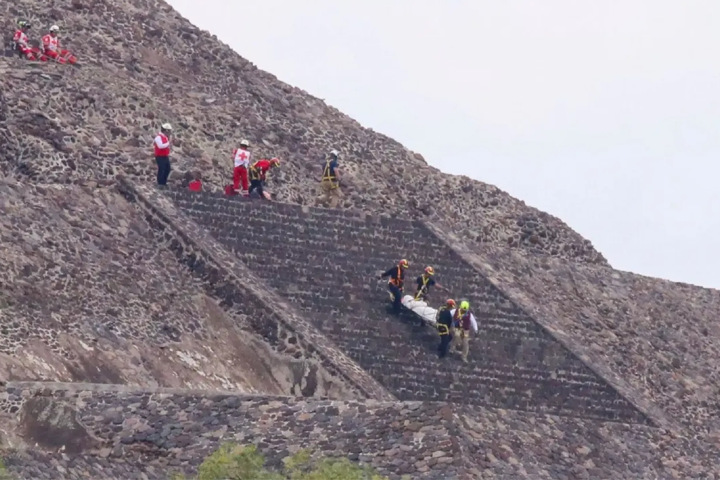 Cronología del ataque en la Pirámide de la Luna.