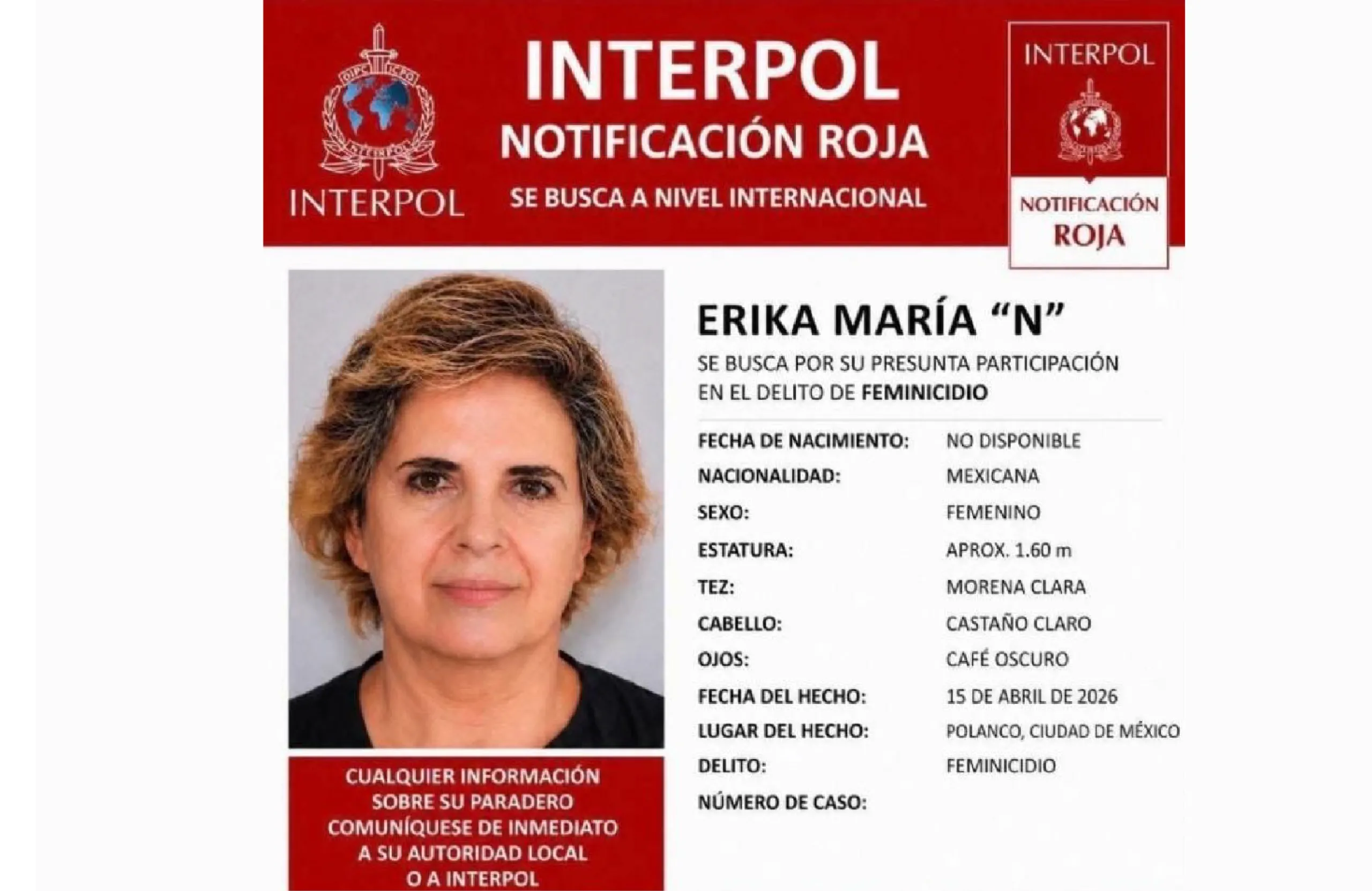 Cae presunta feminicida tras fuga internacional.