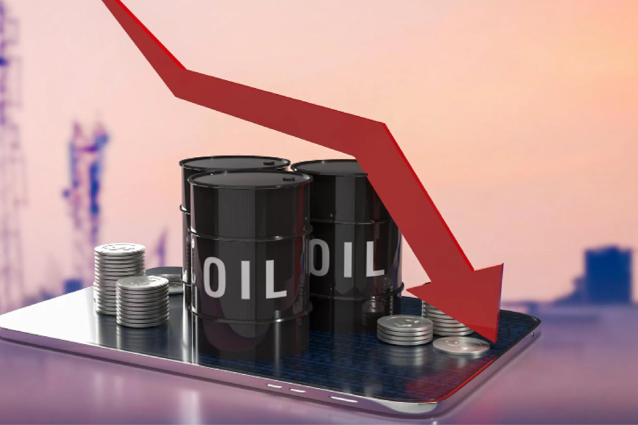 Precio del petróleo cae hasta 11%.