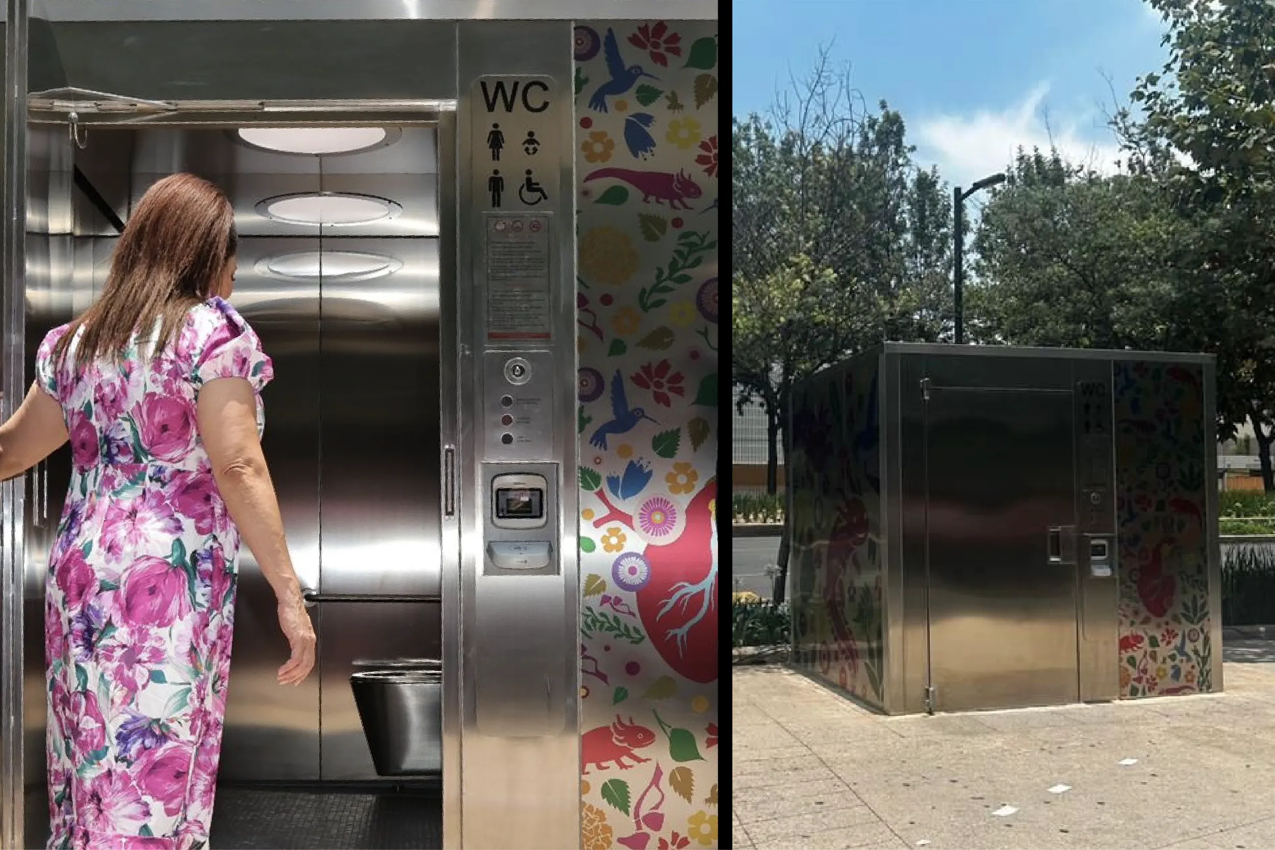 La CDMX instaló baños públicos inteligentes rumbo al Mundial 2026.