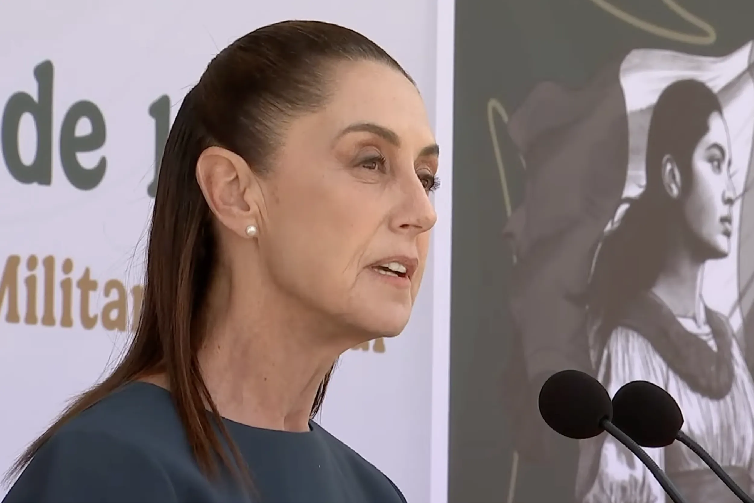 Presidenta refuerza discurso de soberanía en aniversario de la Batalla de Puebla.