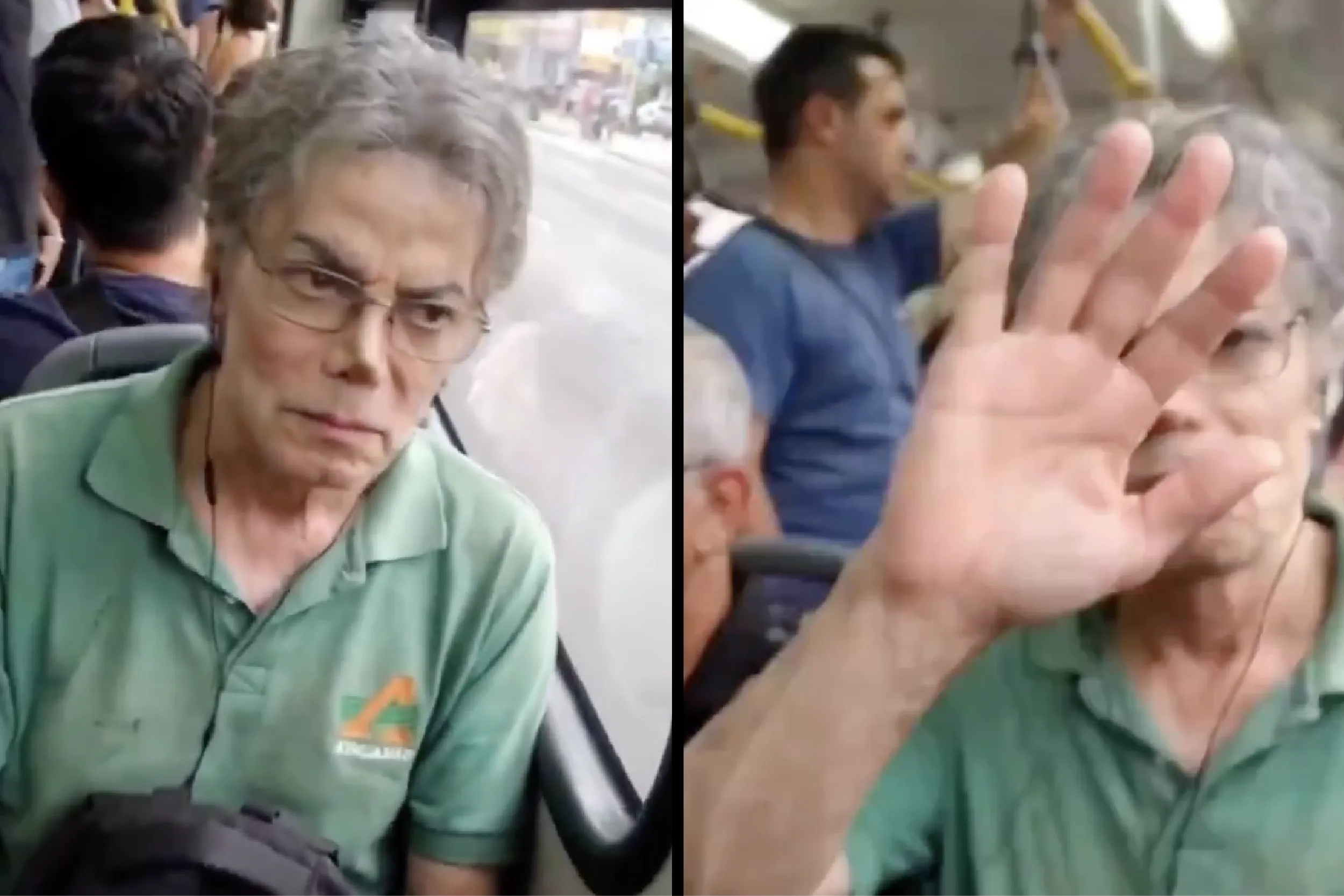 Un supuesto Michael Jackson fue captado en un autobús de Brasil.