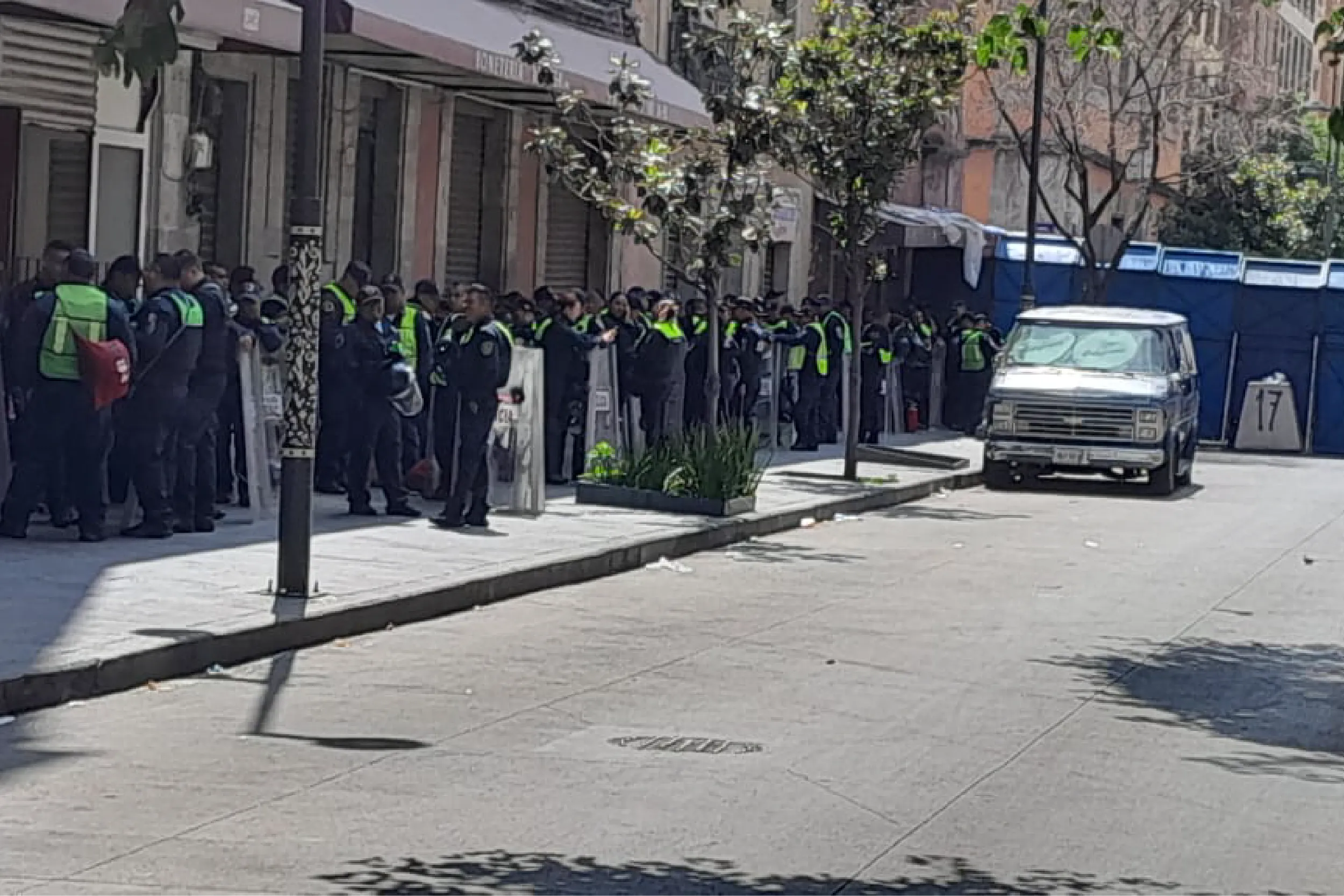 Calles cerradas en el Zócalo Capitalino hoy 1 de junio 2026. Foto I Moises Castillo