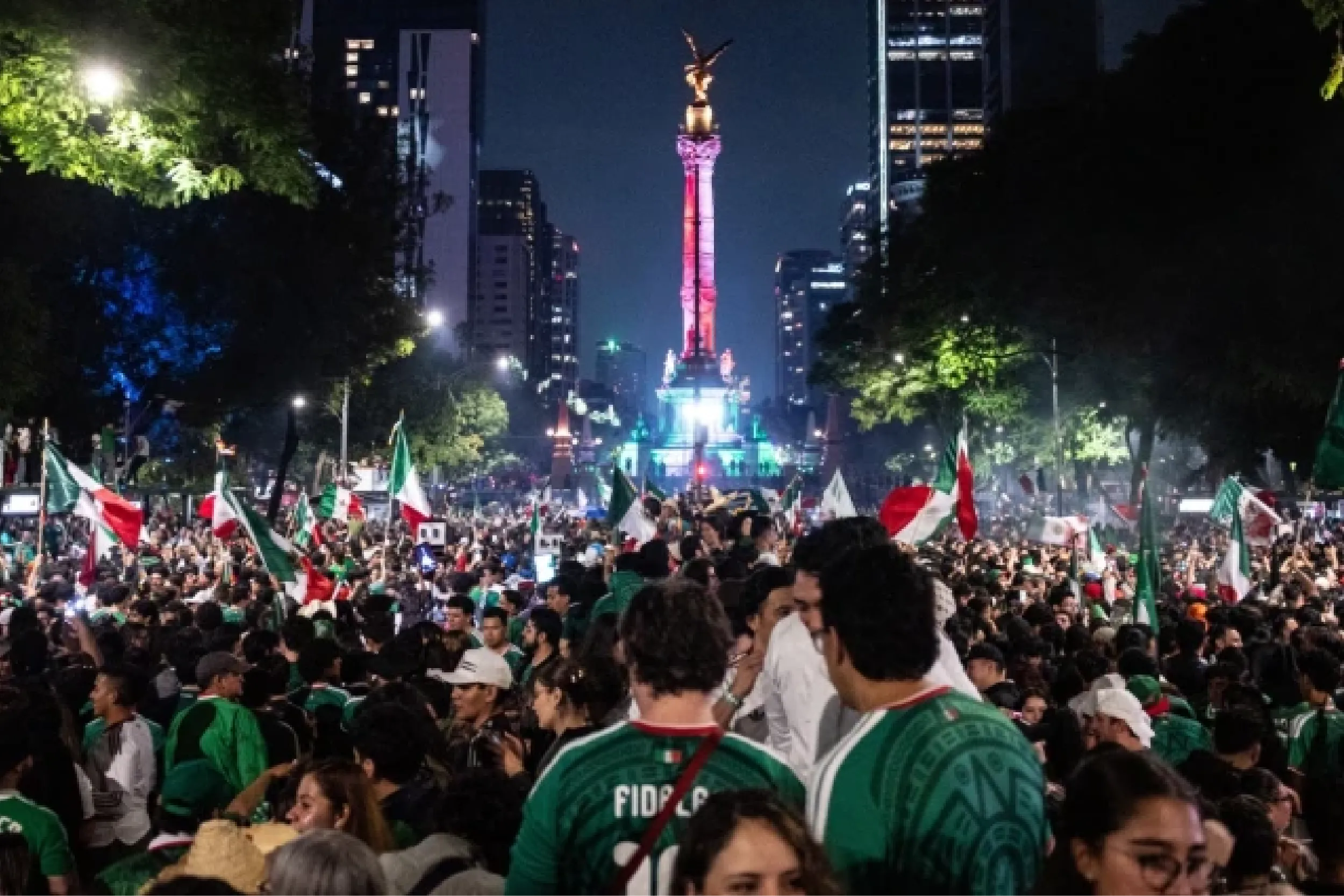 La capital vibra con México: multitudinaria celebración reúne a más de 800 mil personas.