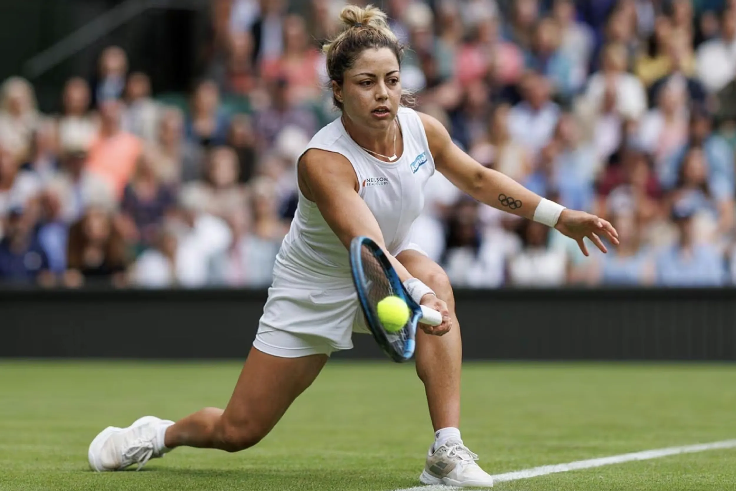 Renata Zarazúa en Wimbledon.