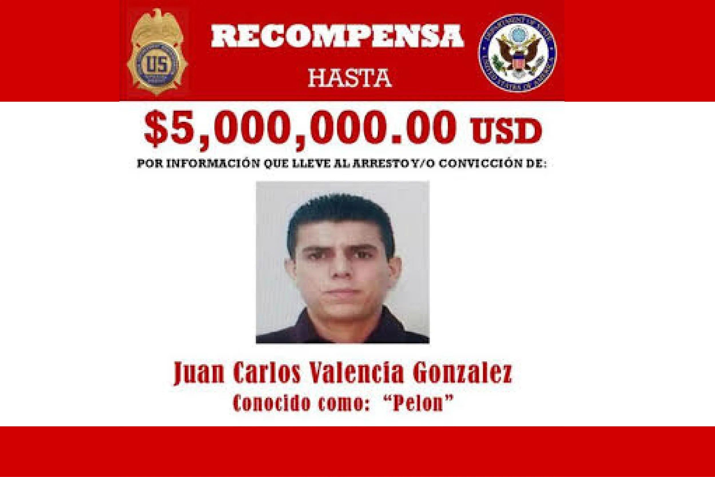 Wanted poster offering a ,000,000 reward with a passport-style photo of a man in the center.